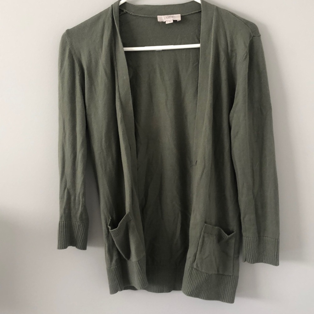LOFT Sage Green Cardigan
